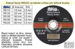 Řezný kotouč na kámen 125x2,5x22,2mm 