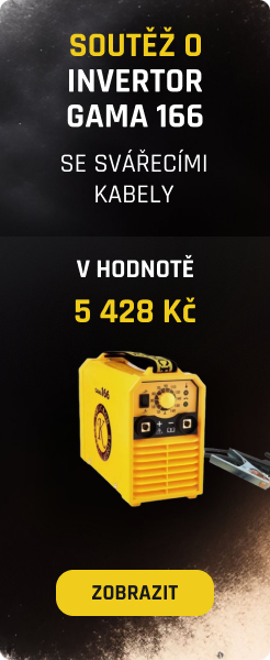 Soutěž o invertor GAMA 166 se svářecími kabely v hodnotě 5 428 Kč gallery main image