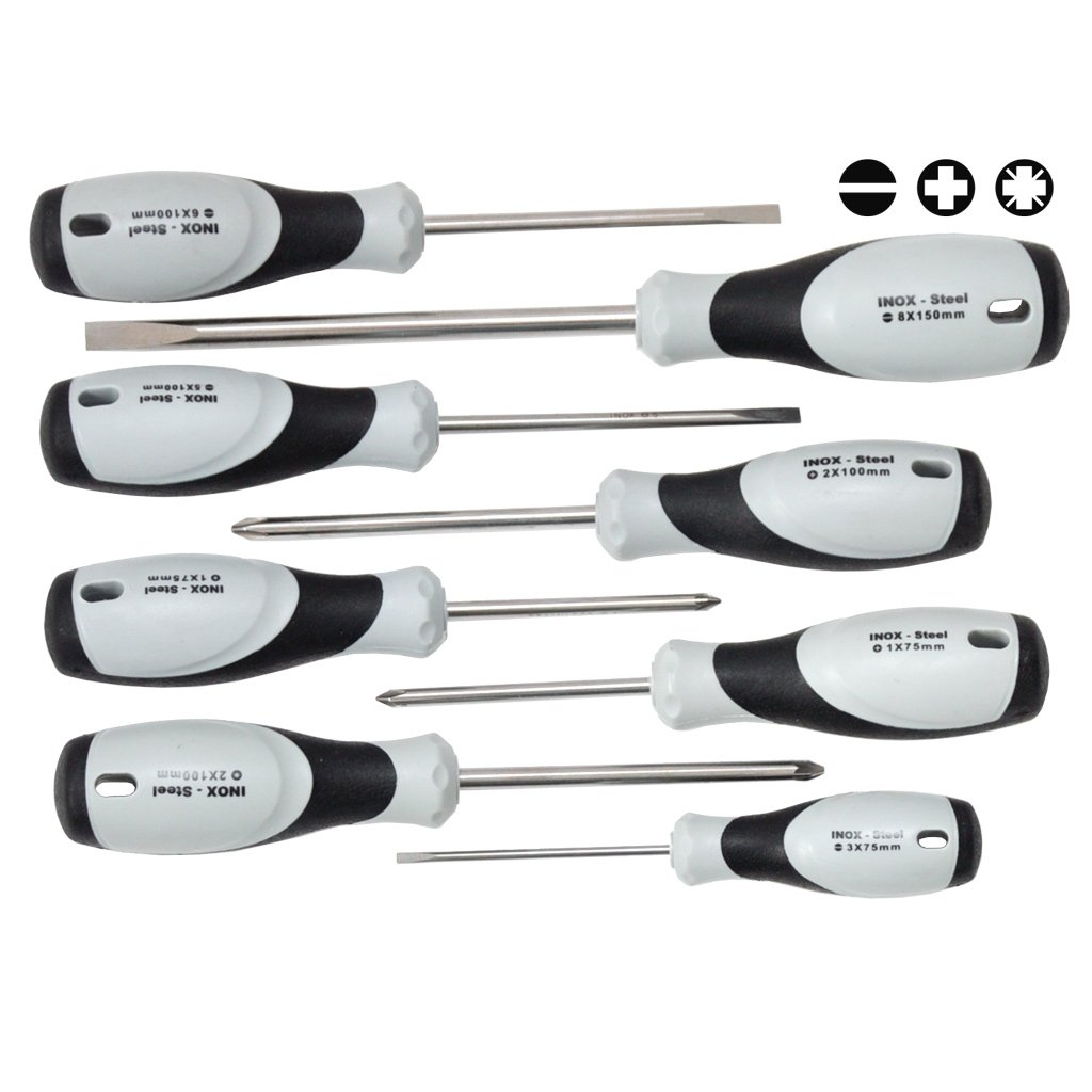 Genborx Sada nerezových šroubováků - 8ks 890000CHEW008