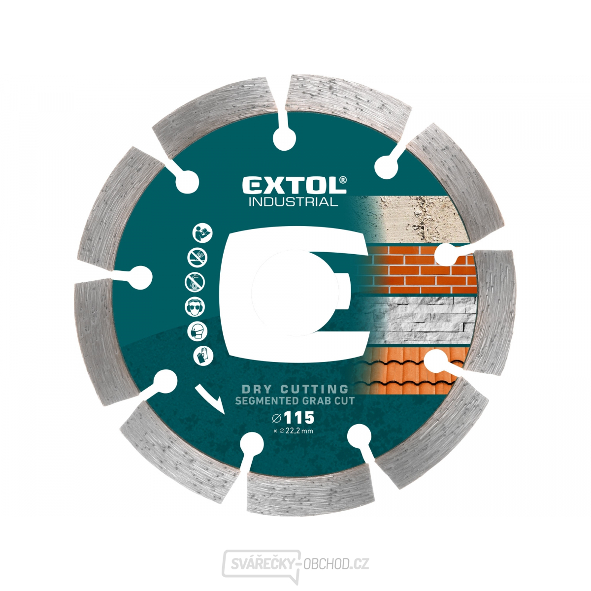 Kotouč diamantový řezný segmentový Grab Cut, 115x22,2mm