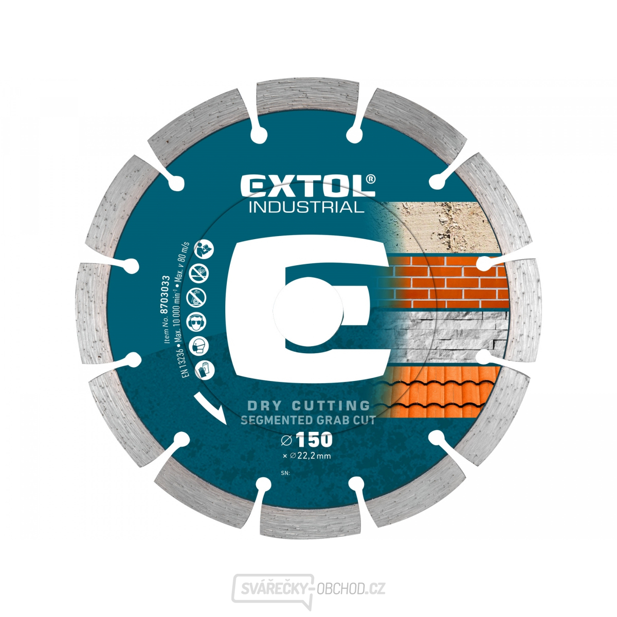 Kotouč diamantový řezný segmentový Grab Cut, 150x22,2mm