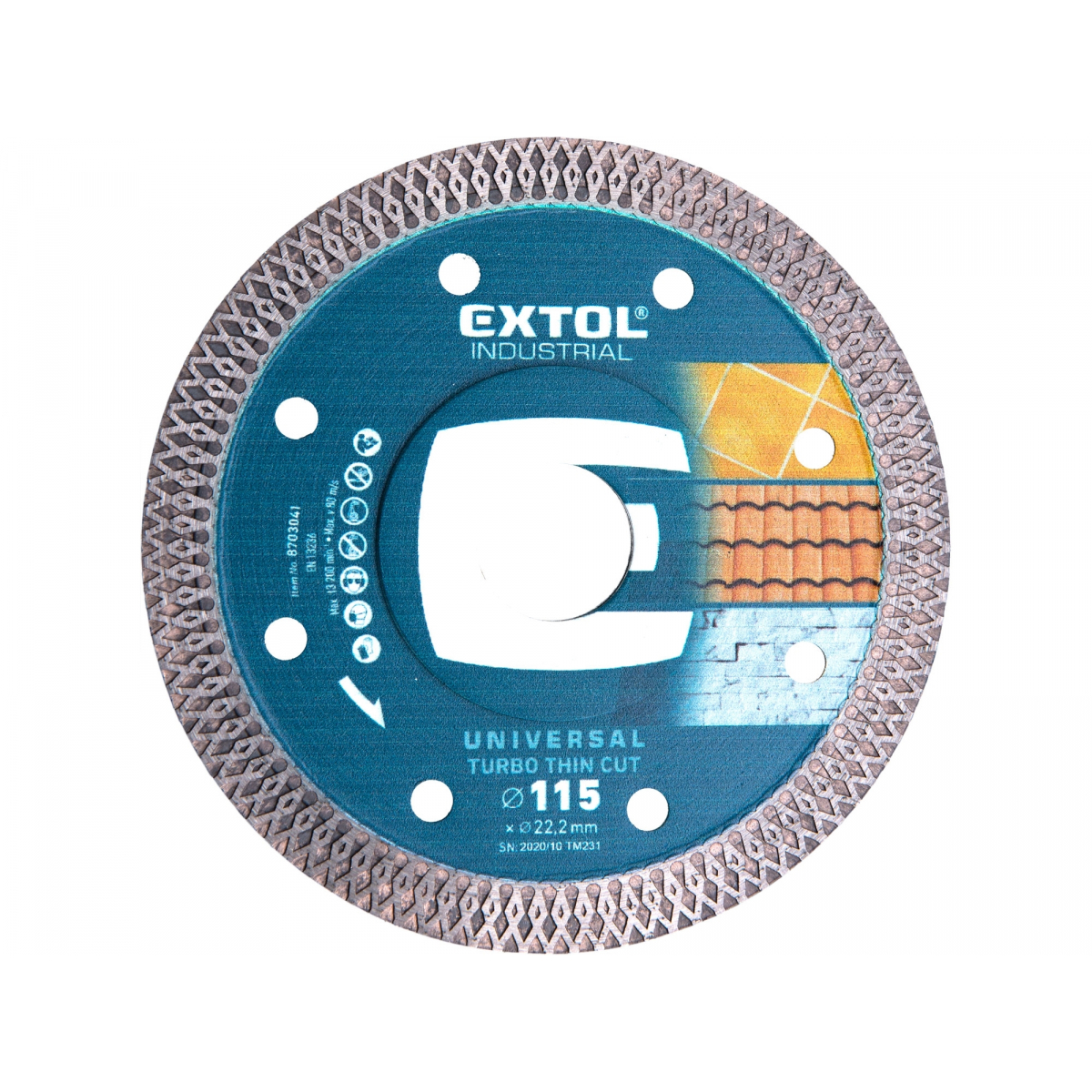 Kotouč diamantový řezný turbo Thin Cut, 115x22,2mm 8703041