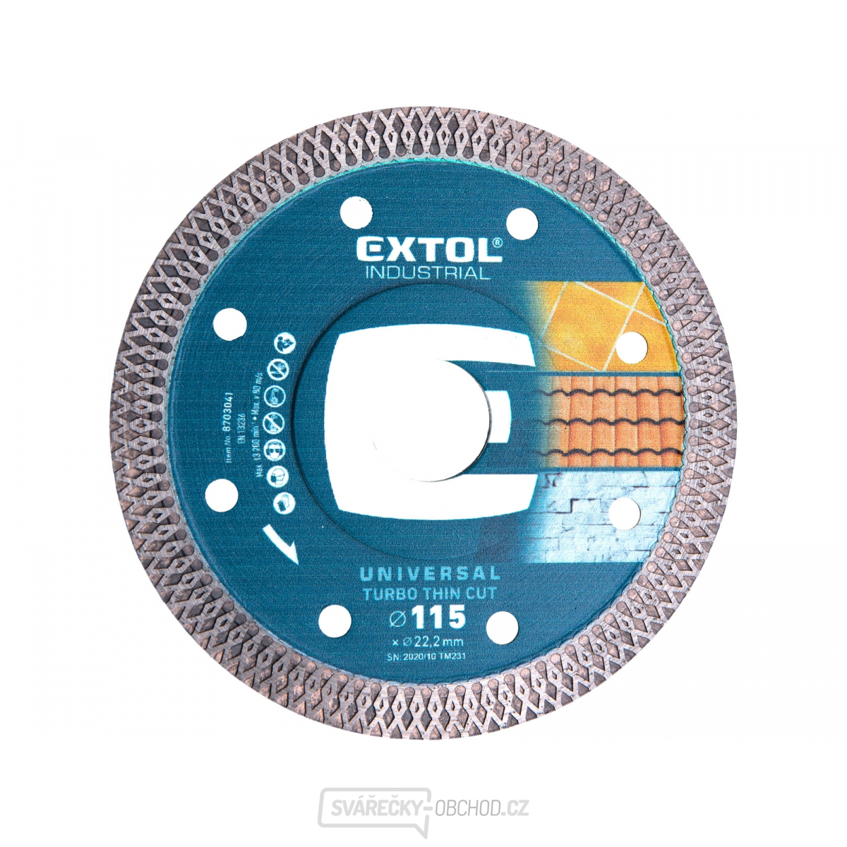 Kotouč diamantový řezný turbo Thin Cut, 115x22,2mm Kotouč diamantový řezný turbo Thin Cut, 115x22,2mm gallery main image