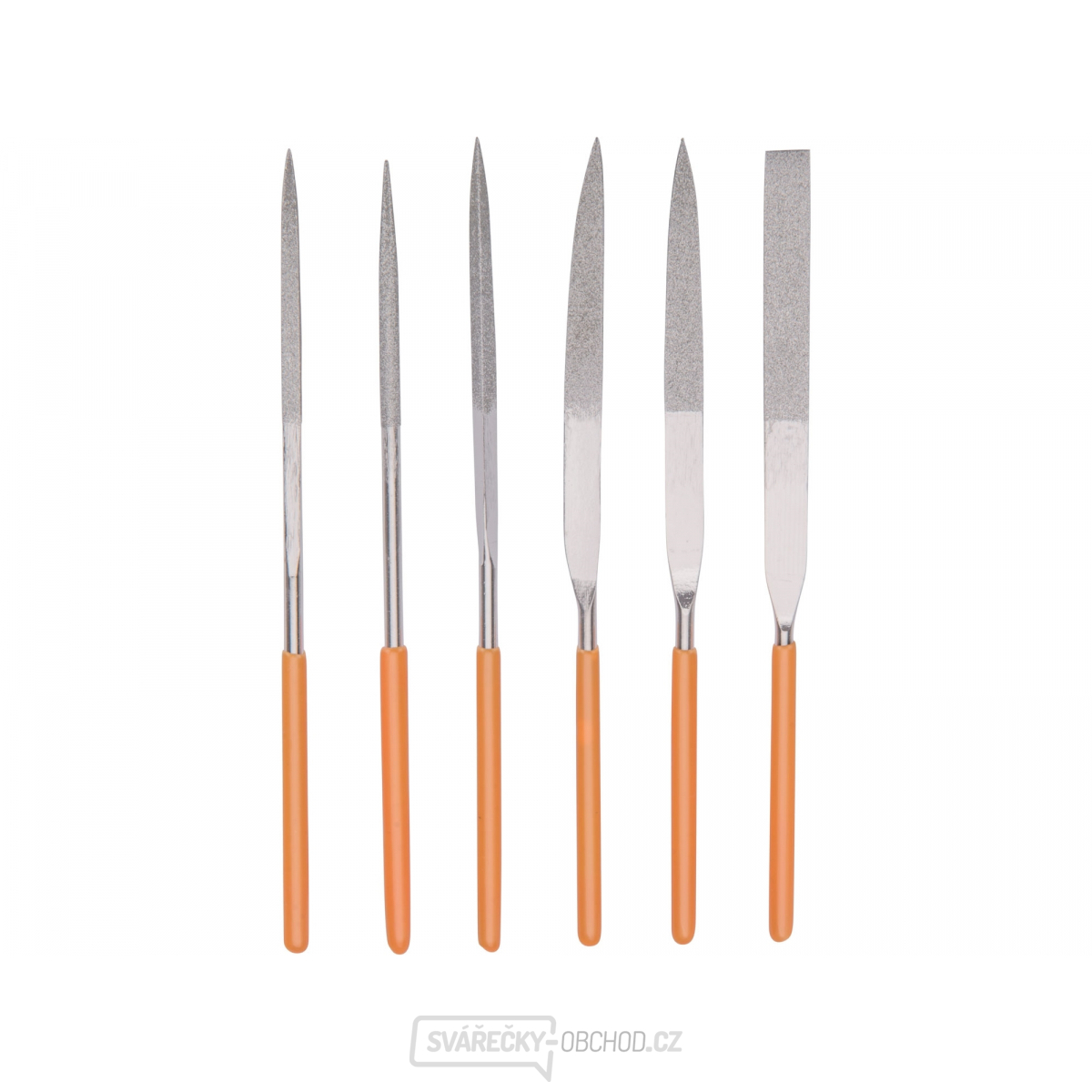 Pilníky diamantové jehlové - 6ks