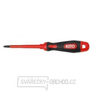 Šroubovák elektrikářský křížový, PH 0x75mm, 61CrV5 gallery main image