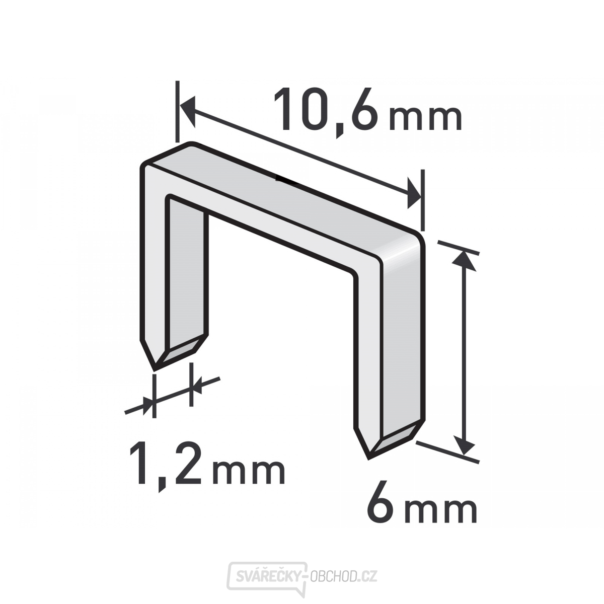 Spony, 6mm - 1000ks