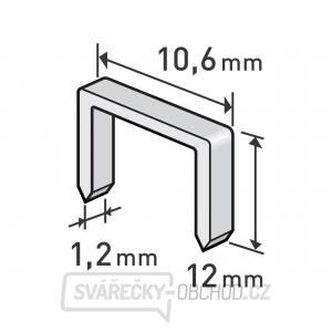 Spony, 12mm - 1000ks