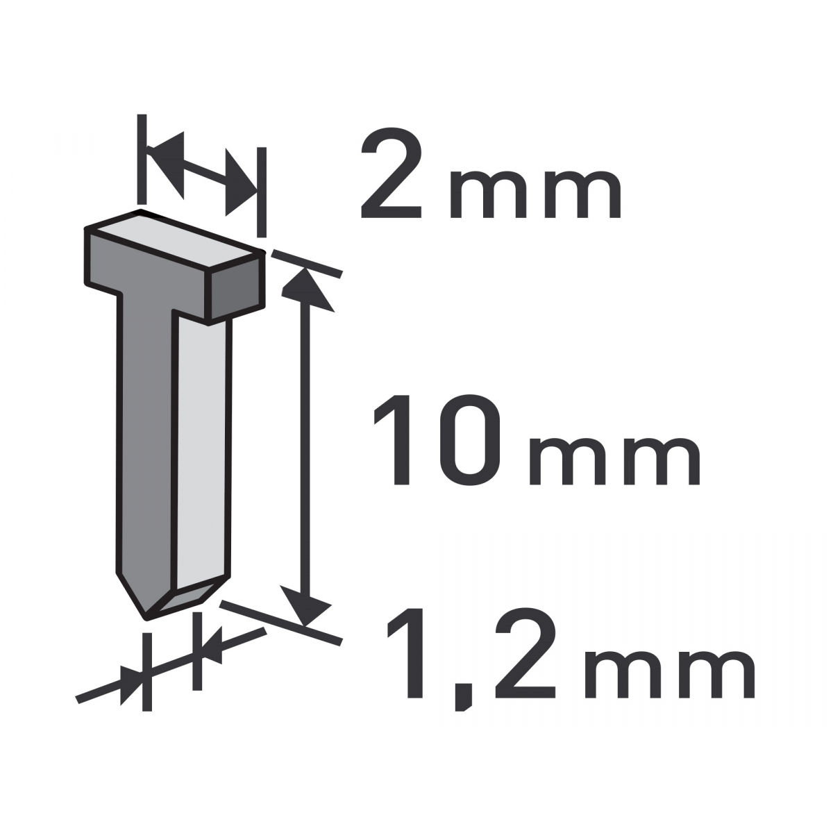EXTOL PREMIUM Hřebíky, 10mm - 1000ks