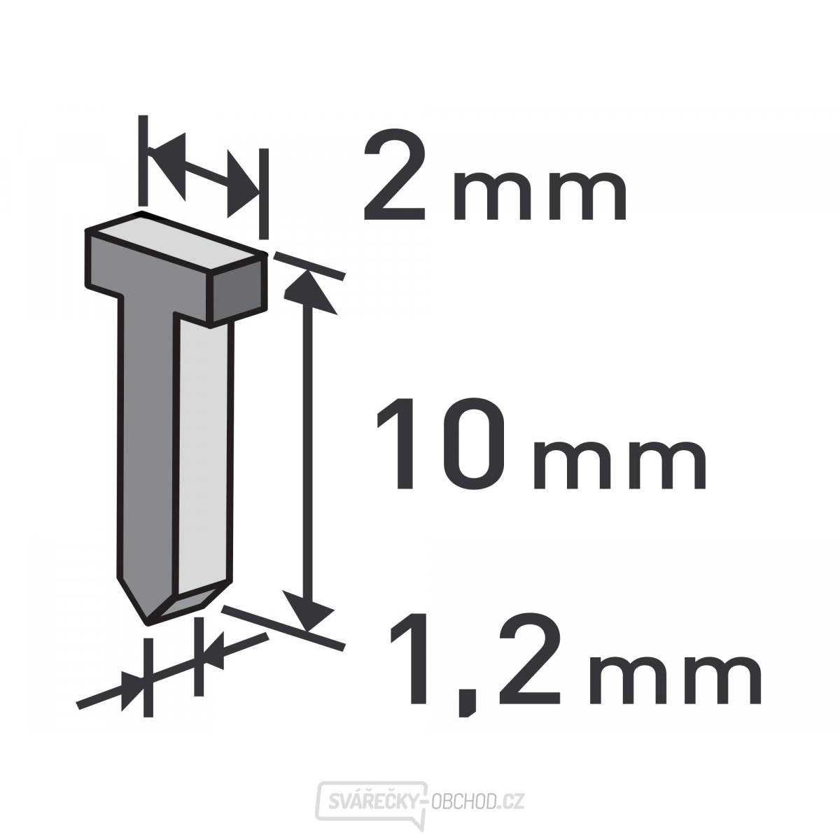 Hřebíky, 10mm - 1000ks