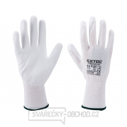 Rukavice z polyesteru polomáčené v PU - vel.11 (bílé) Rukavice z polyesteru polomáčené v PU - vel.11 (bílé) gallery main image