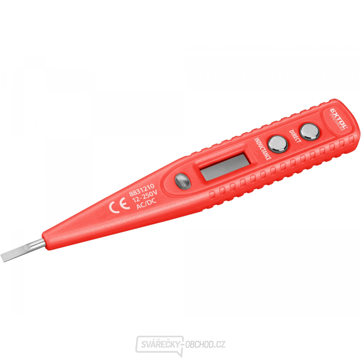 Zkoušečka napětí digitální s LED světlem 12-250V, 146mm Zkoušečka napětí digitální s LED světlem 12-250V, 146mm gallery main image