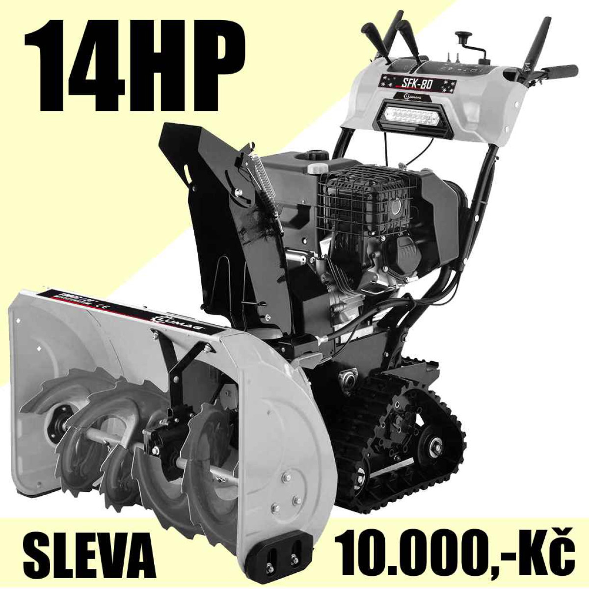 Sněhová fréza Lumag SFK80 55232036 + Sestavení a zprovoznění sněhové frézy v hodnotě 499 Kč