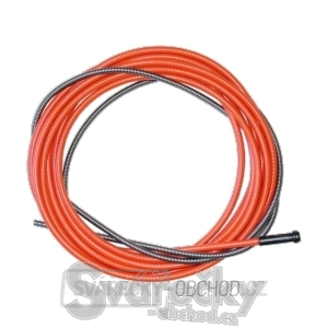 Bowden 2,0 x 4,5 x 3400 - červený - pro drát 1,0 - 1,2 mm
