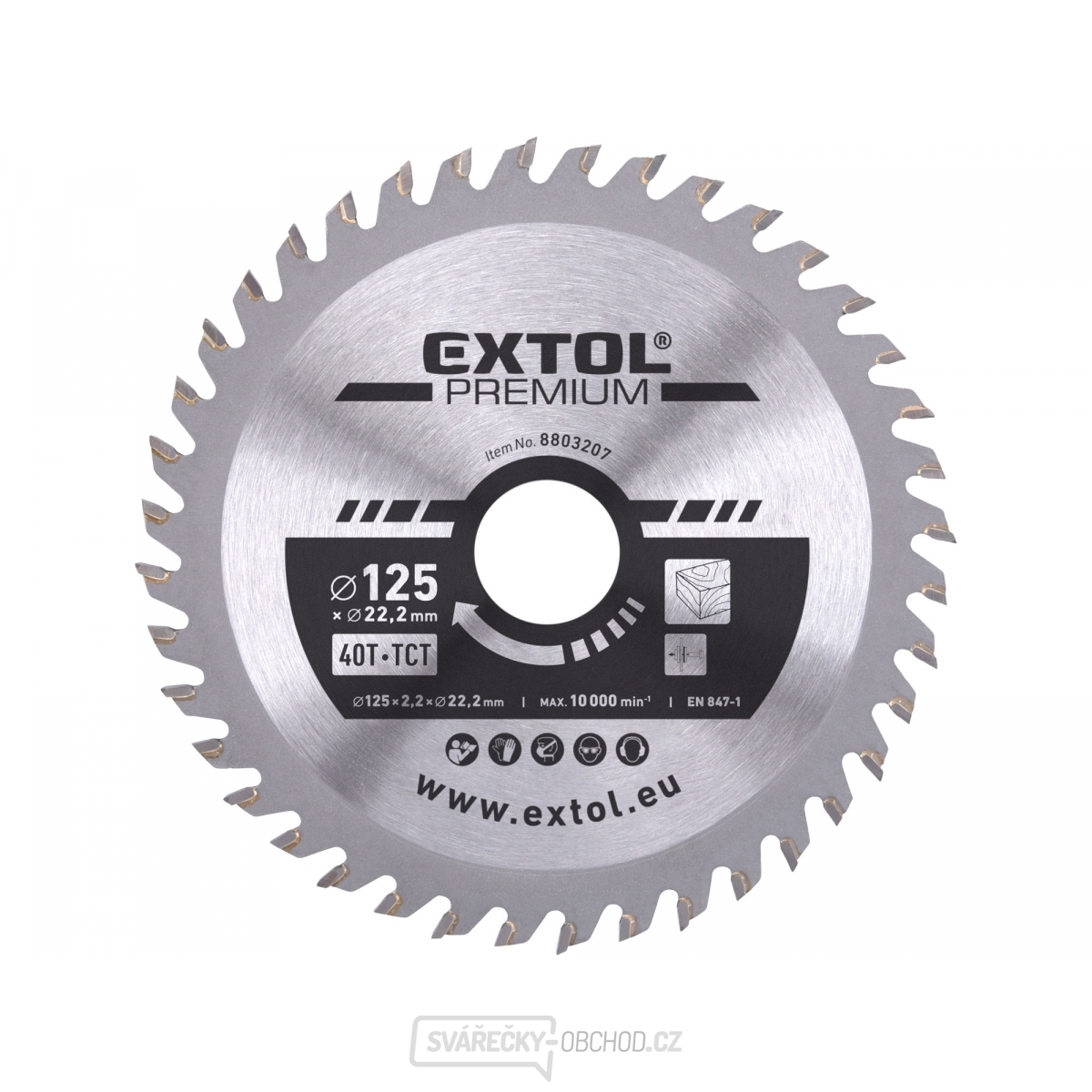 Kotouč pilový s SK plátky 125x1,3x22,2mm, 40T