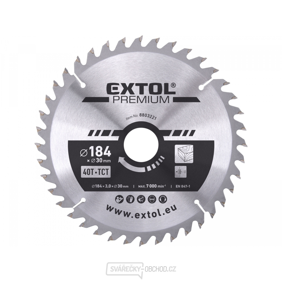 Kotouč pilový s SK plátky 184x2,2x30mm, 40T