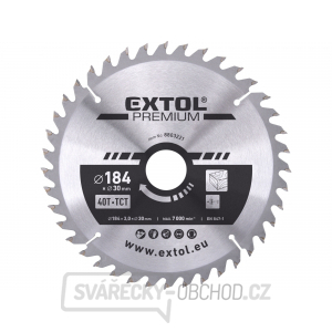 Kotouč pilový s SK plátky 184x2,2x30mm, 40T Kotouč pilový s SK plátky 184x2,2x30mm, 40T gallery main image