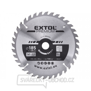 Kotouč pilový s SK plátky 185x2,2x20mm, 36T Kotouč pilový s SK plátky 185x2,2x20mm, 36T gallery main image