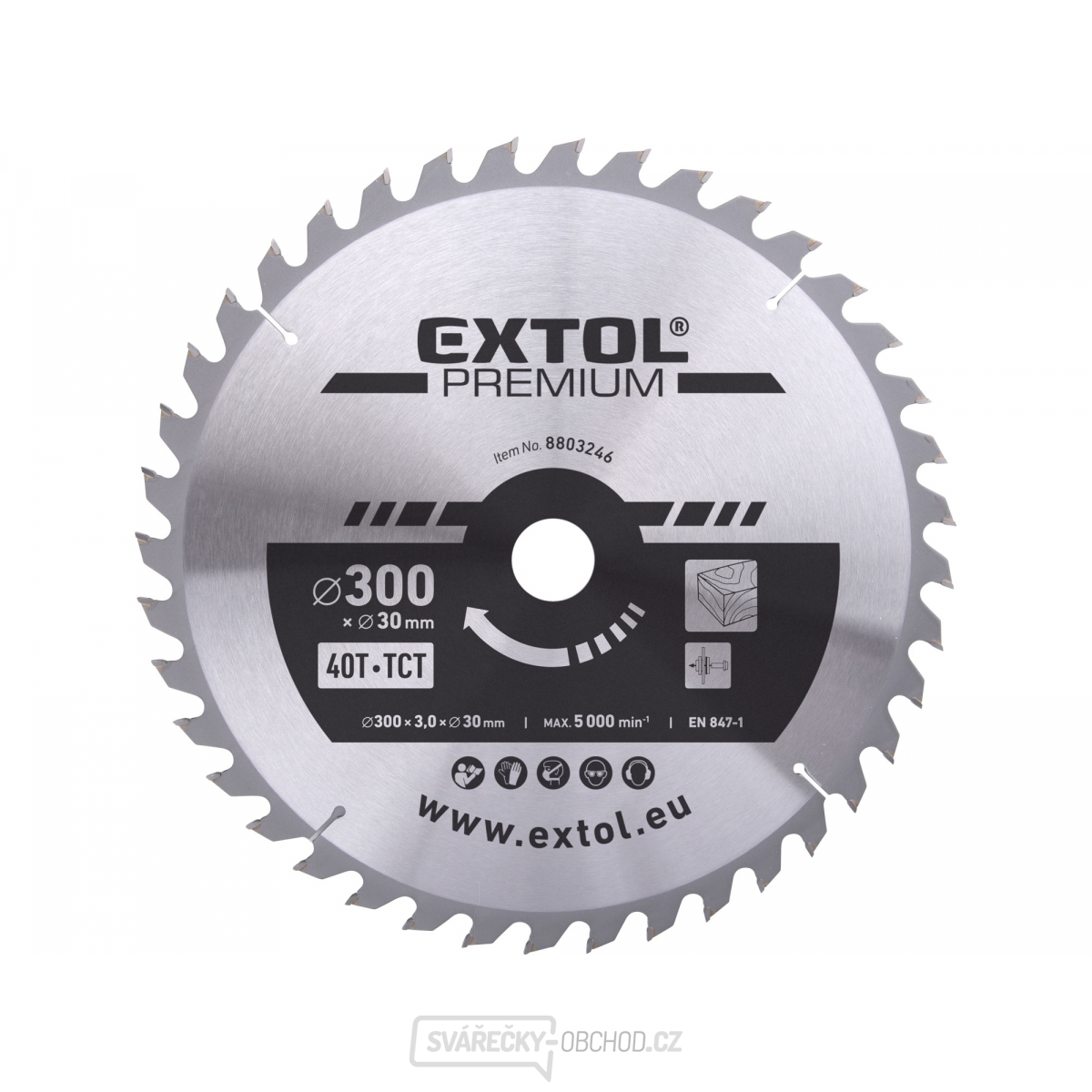 Kotouč pilový s SK plátky 300x2,2x30mm, 40T Kotouč pilový s SK plátky 300x2,2x30mm, 40T gallery main image