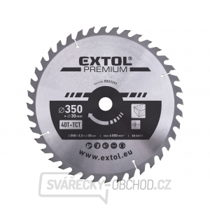 Kotouč pilový s SK plátky 350x2,5x30mm, 40T Kotouč pilový s SK plátky 350x2,5x30mm, 40T gallery main image