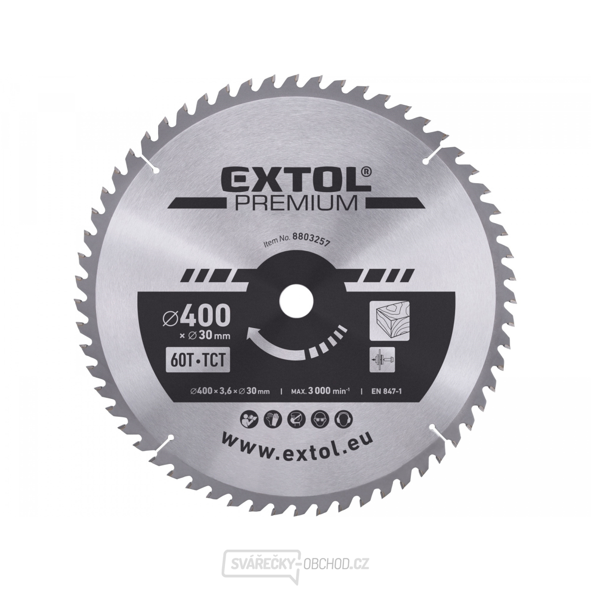 Kotouč pilový s SK plátky 400x2,8x30mm, 60T Kotouč pilový s SK plátky 400x2,8x30mm, 60T gallery main image