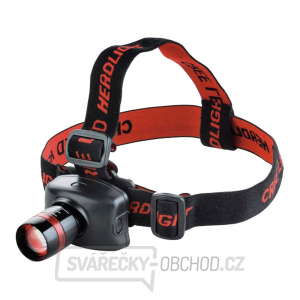 Čelovka 120lm CREE, 3W CREE LED, funkce ZOOM, 3x AAA