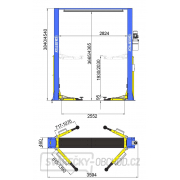 Dvousloupový zvedák Golemtech 4000 kg bezpřejezdový Dvousloupový zvedák Golemtech 4000 kg bezpřejezdový náhled