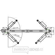 Dvousloupový zvedák 4,2 t bezpřejezdový náhled