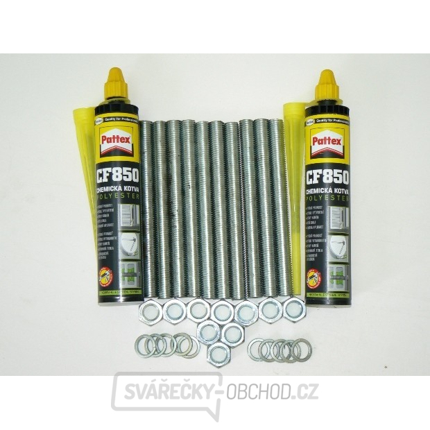 Chemické kotvy pro sloupový zvedák