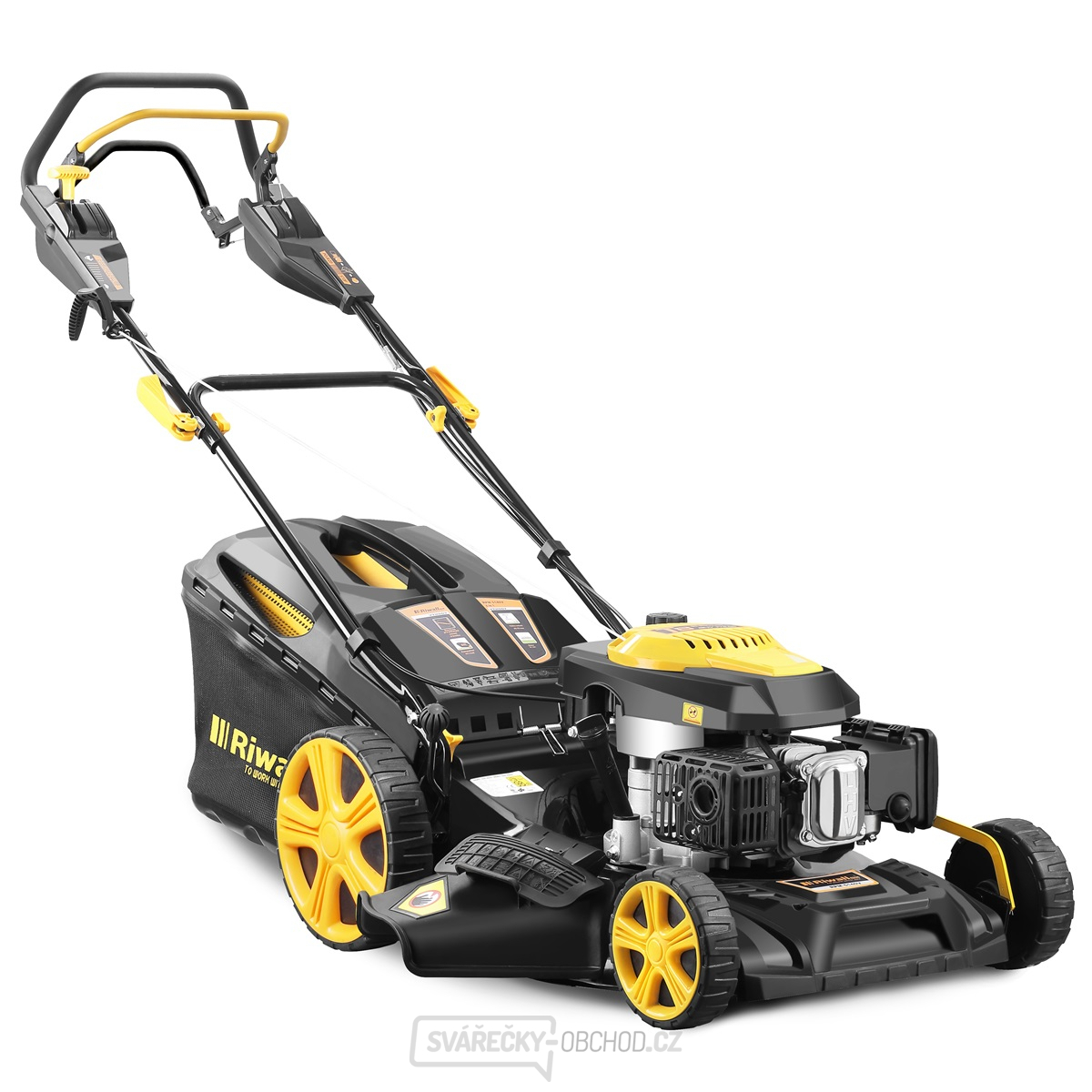 Benzínová sekačka na trávu Riwall PRO RPM 5140 V s pojezdem 