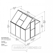 Polykarbonátový skleník Palram multiline 6x6 Náhled