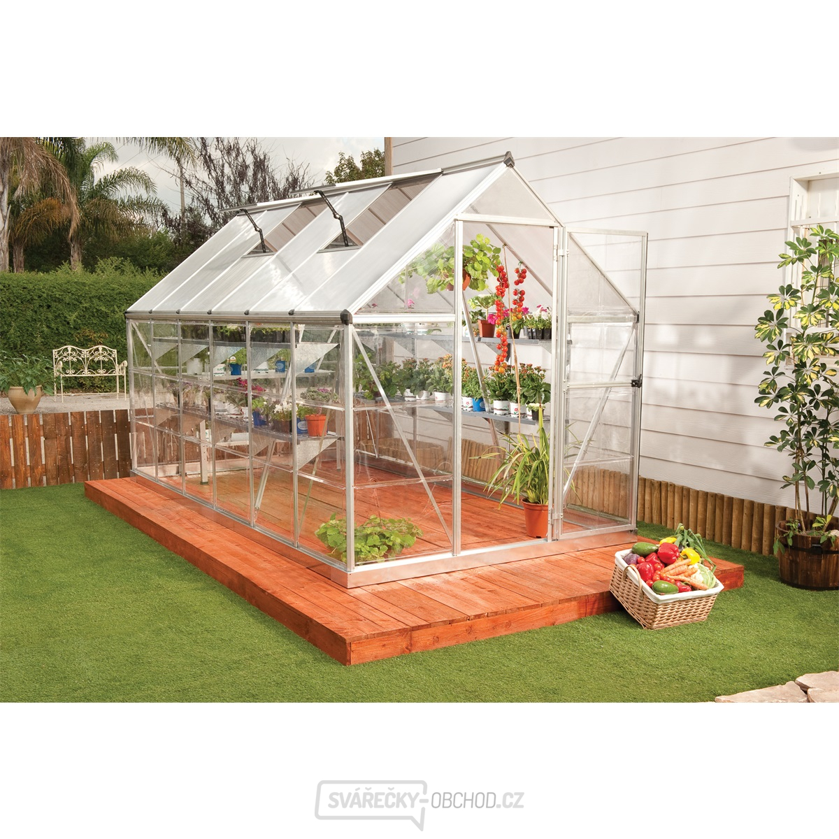 Polykarbonátový skleník Palram hybrid 6x12