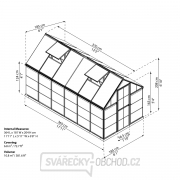 Polykarbonátový skleník Palram hybrid 6x12 Náhled