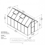 Polykarbonátový skleník Palram multiline 6x12 Náhled