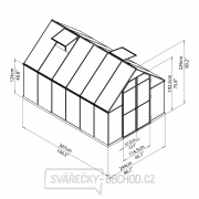 Polykarbonátový skleník Essence 8x12 silver Náhled
