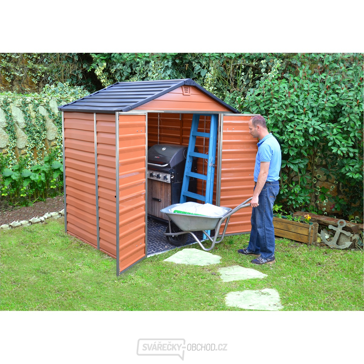 Zahradní domek Skylight 6x5 hnědý