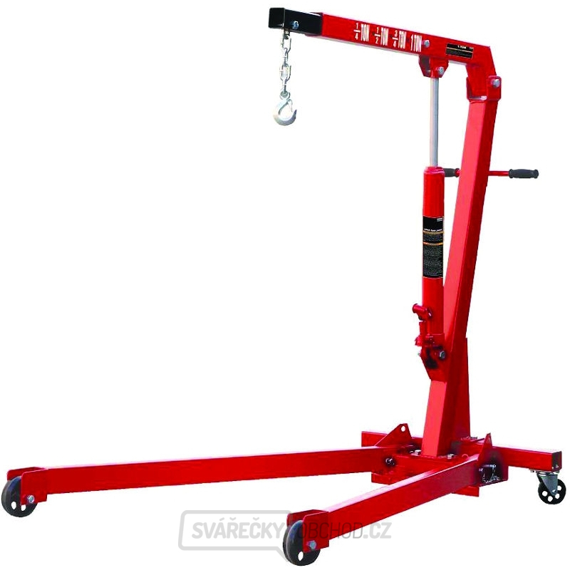 Pojízdný skládací hydraulický dílenský jeřáb T31002