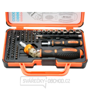 Sada ráčnových šroubováků, bitů a nástrčných hlavic - 78ks Sada ráčnových šroubováků, bitů a nástrčných hlavic - 78ks gallery main image