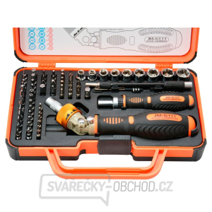 Sada ráčnových šroubováků, bitů a nástrčných hlavic - 78ks Sada ráčnových šroubováků, bitů a nástrčných hlavic - 78ks gallery main image