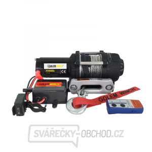 Elektrický naviják na čtyřkolky Golemwinch SYNTETIK 1,6 tun Elektrický naviják na čtyřkolky Golemwinch SYNTETIK 1,6 tun gallery main image