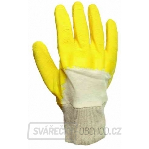 Pracovní rukavice Twite, latex na dlani a prstech, vel. 10
