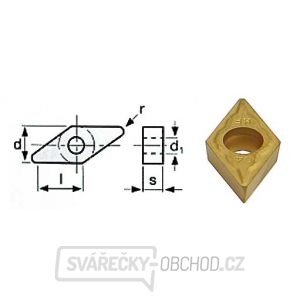 Břitové destičky V/35°, 5 ks