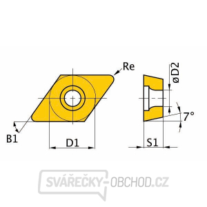 Břitové destičky DCMT11T304, 5 ks