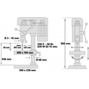 Vrtačka stojanová BT-BD 701 Einhell Blue náhled