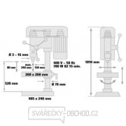 Vrtačka stojanová BT-BD 1020 Einhell Blue náhled