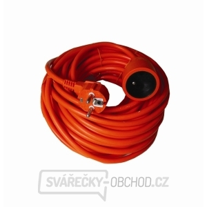 Solight prodlužovací kabel - spojka, 1 zásuvka, oranžová, 20m gallery main image