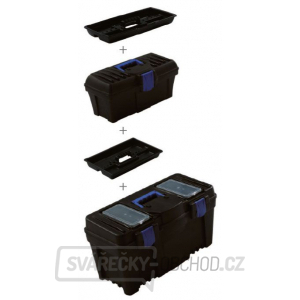 Plastový box s organizérem  2v1 KP-1225SET