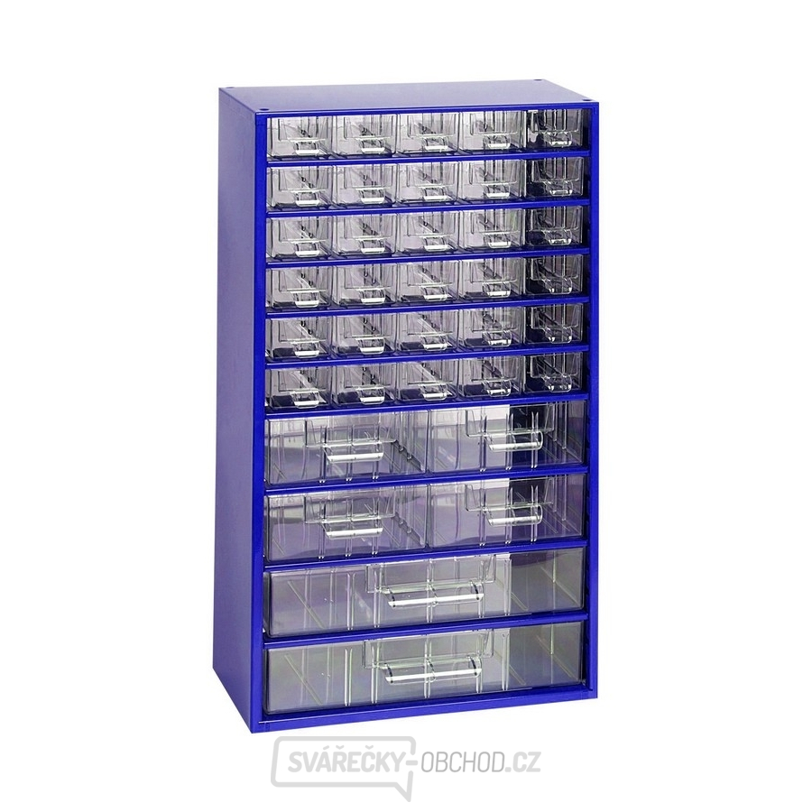 Závěsná skříňka - 30 M, 4 S, 2 V - modrá 6765M