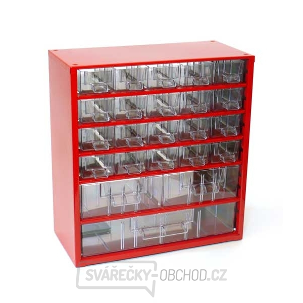 Závěsná skříňka - 20 M, 2 S, 1 V - červená 6731C