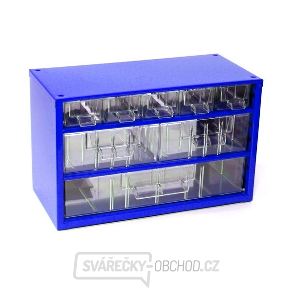 Závěsná skříňka - 5 M, 2 S, 1 V - modrá 6733M
