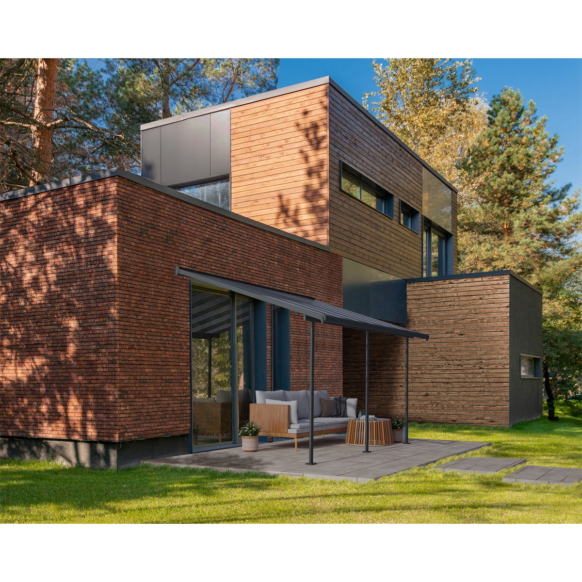 Sierra 4200 šedá 3 x 4,25 - hliníková (montovaná) pergola Náhled